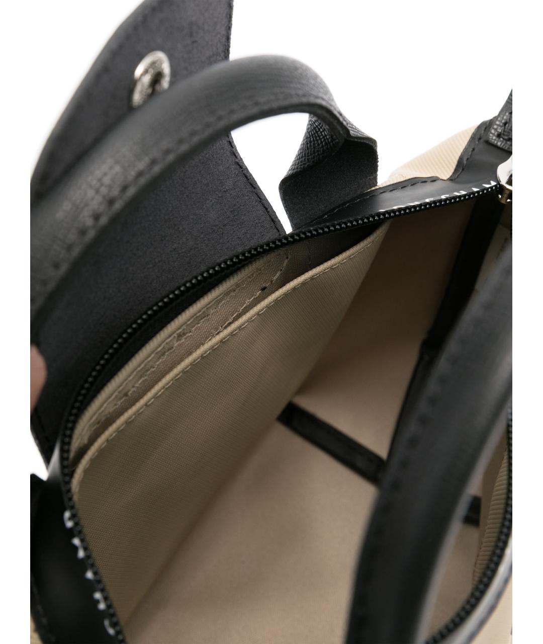 LONGCHAMP Бежевая тканевая сумка с короткими ручками, фото 4