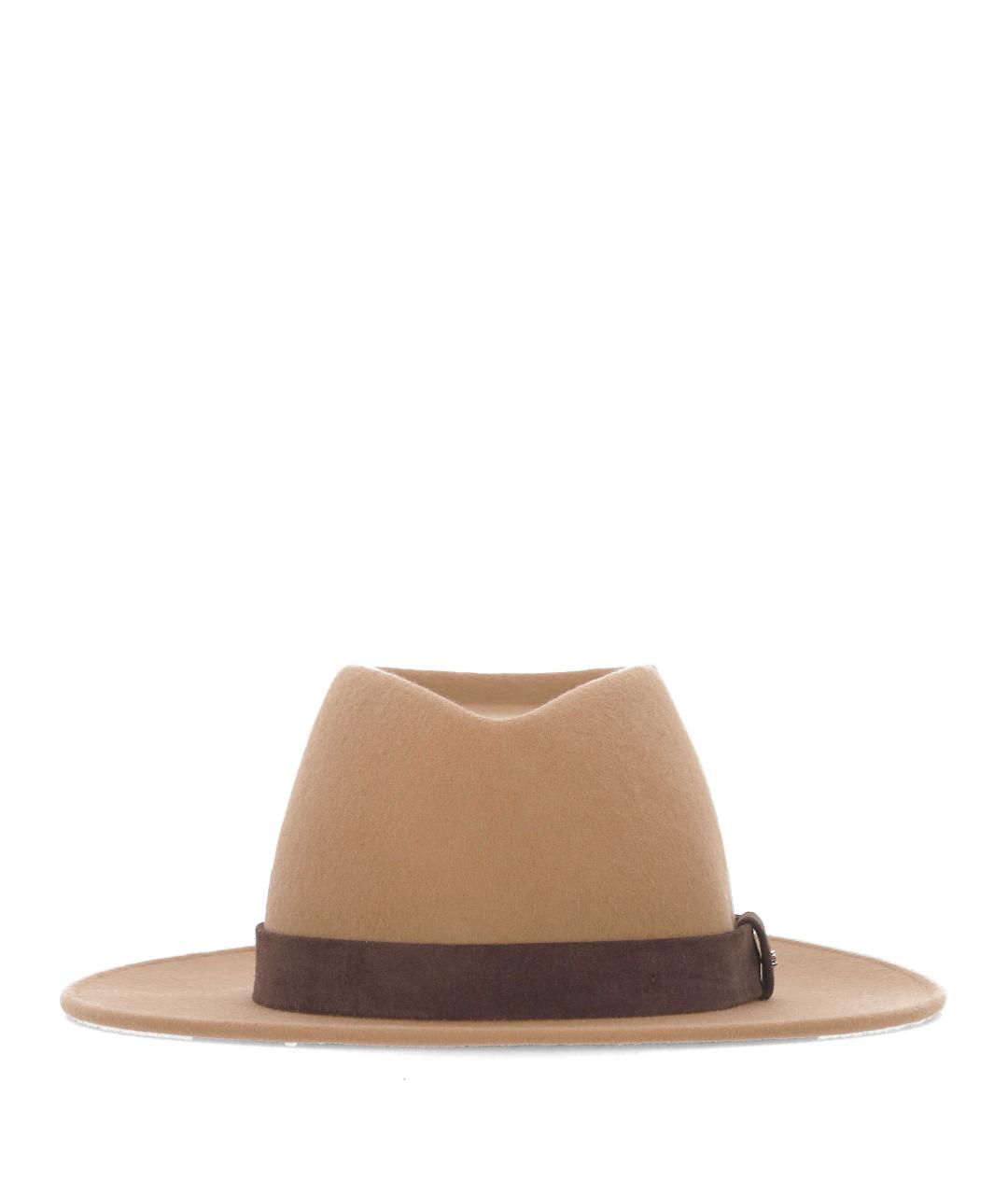 WEEKEND MAX MARA Бежевая шерстяная шляпа, фото 1
