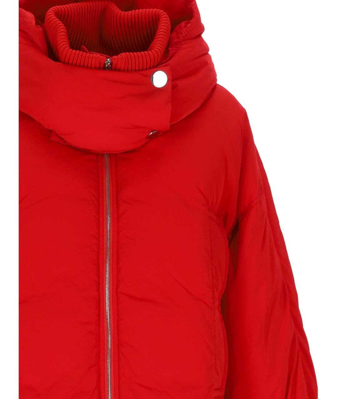 SPORTMAX Красная полиамидовая куртка, фото 2