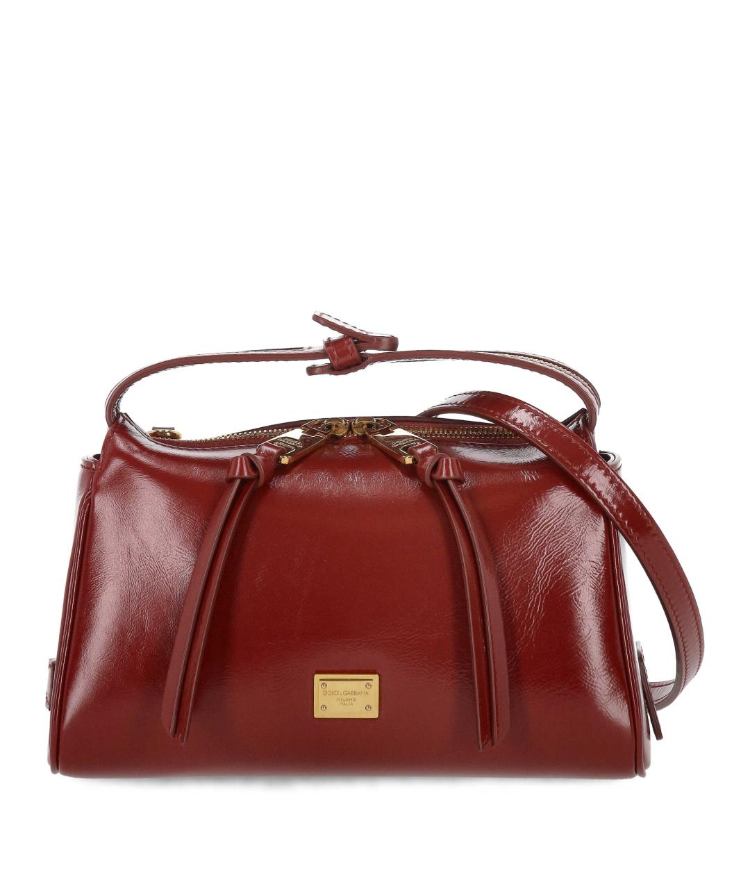 DOLCE&GABBANA Красная кожаная сумка через плечо, фото 1