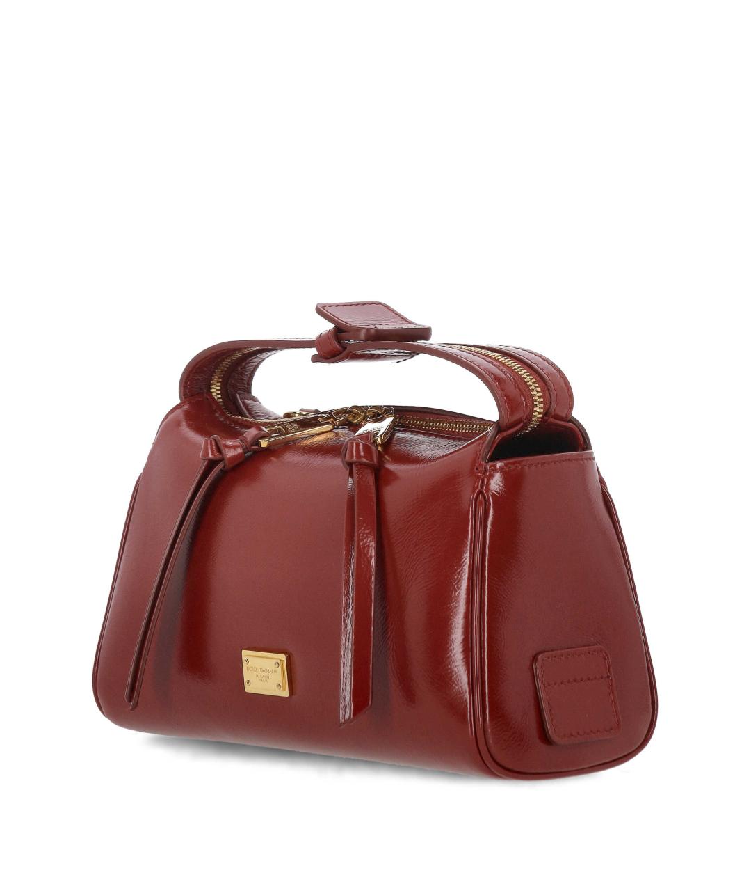 DOLCE&GABBANA Красная кожаная сумка через плечо, фото 2