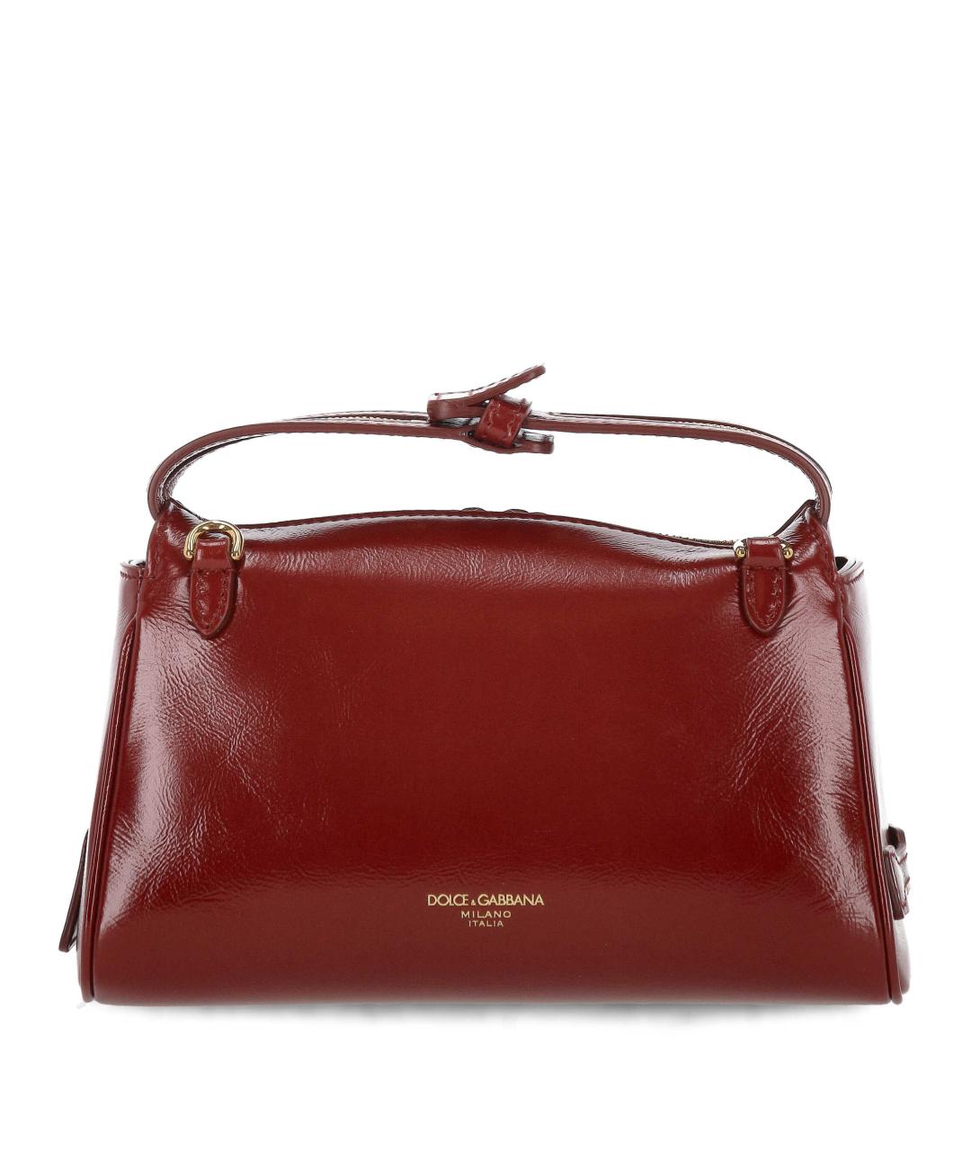 DOLCE&GABBANA Красная кожаная сумка через плечо, фото 3