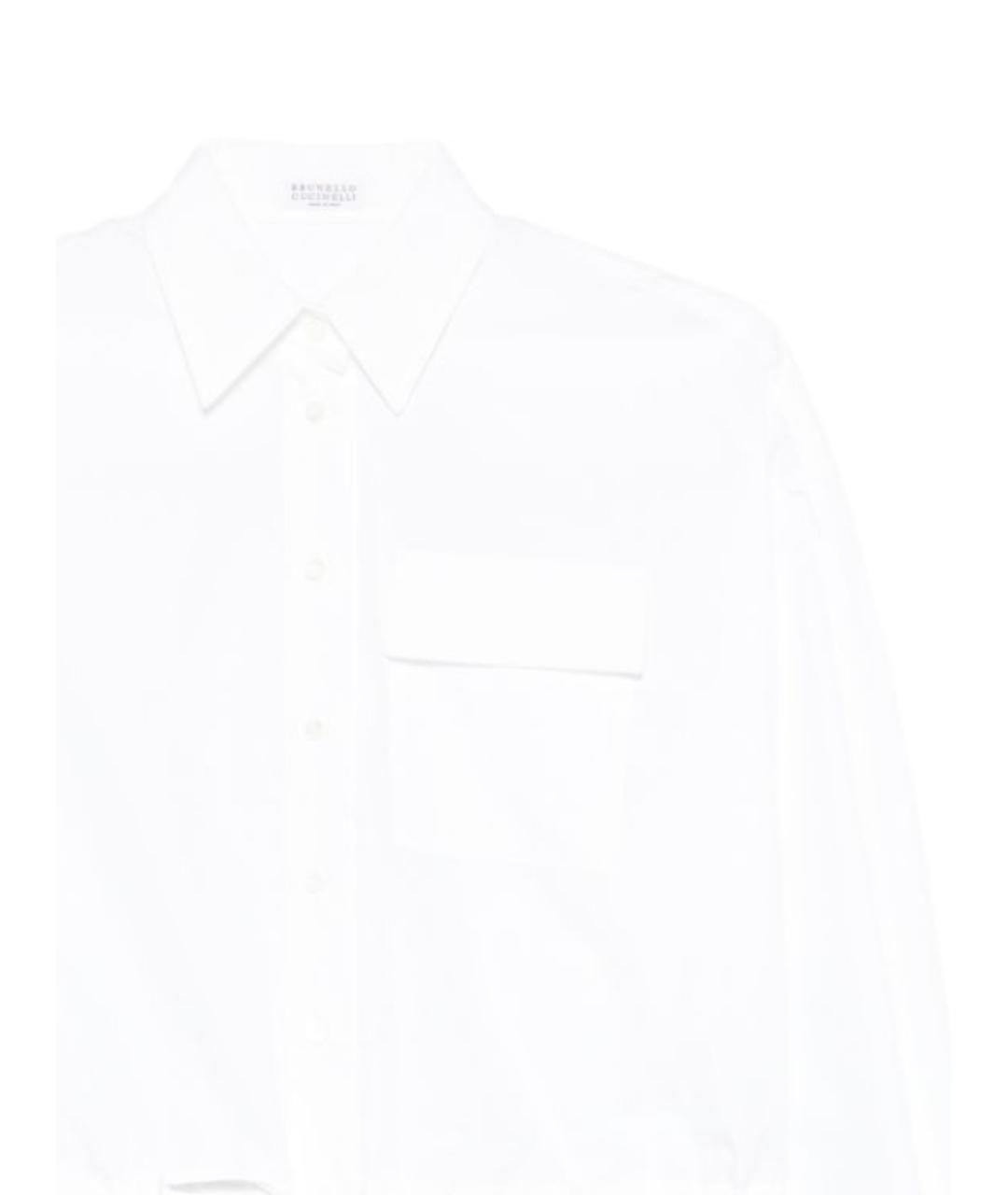 BRUNELLO CUCINELLI Белая хлопковая рубашка, фото 2