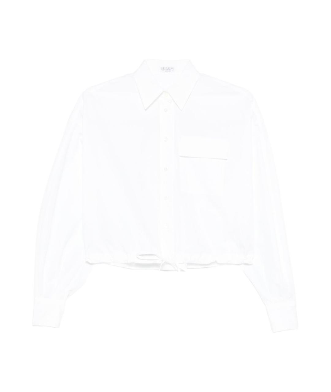 BRUNELLO CUCINELLI Белая хлопковая рубашка, фото 1