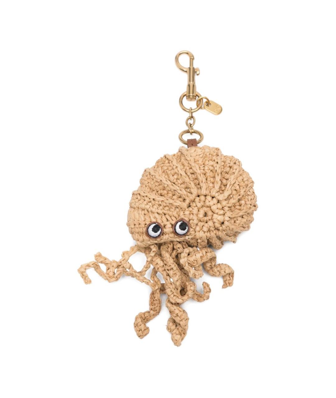 ANYA HINDMARCH Бежевый брелок, фото 1