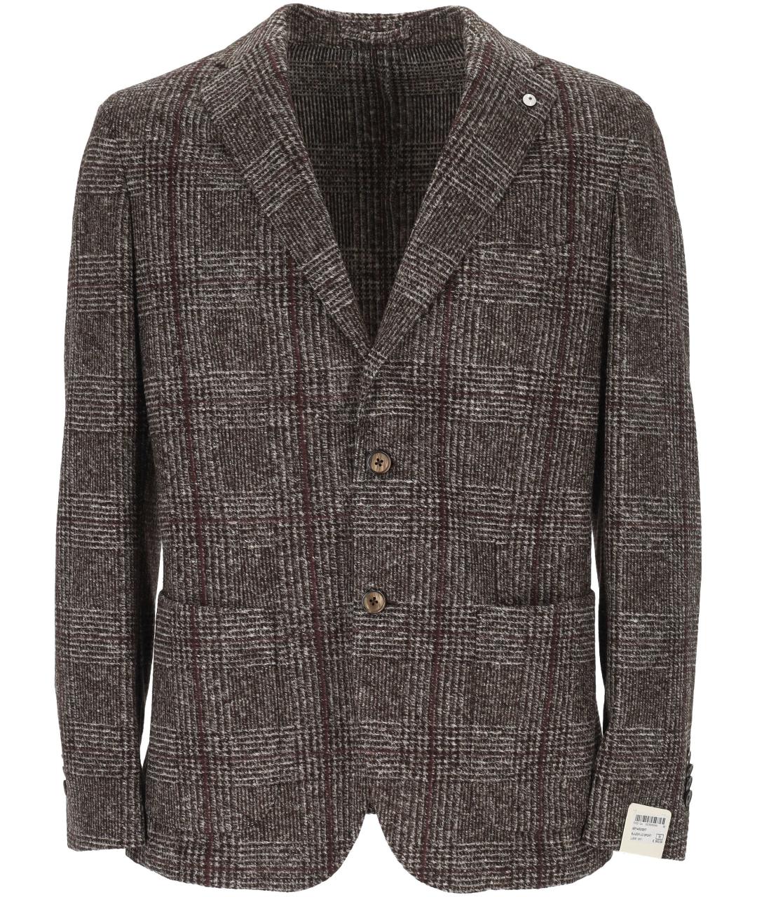 L.B.M. 1911 Коричневый хлопковый пиджак, фото 1