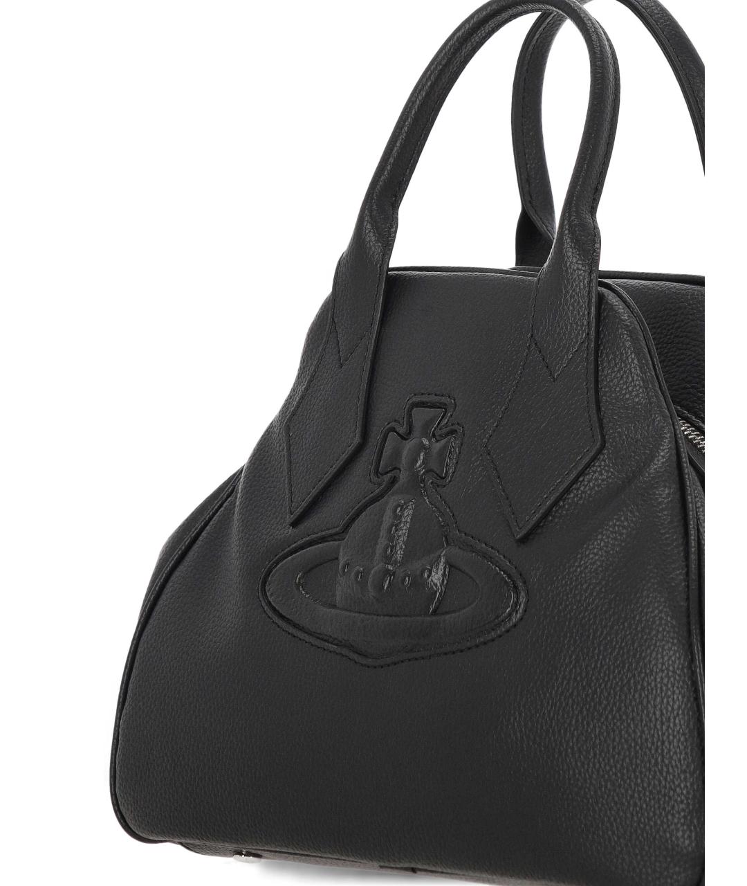VIVIENNE WESTWOOD Черная сумка тоут из искусственной кожи, фото 4