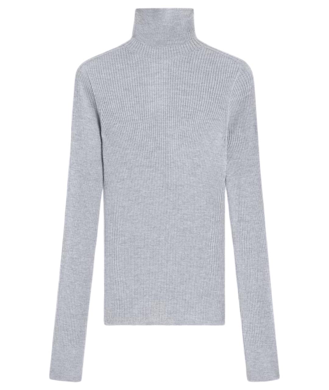 SPORTMAX Серый шерстяной джемпер / свитер, фото 1