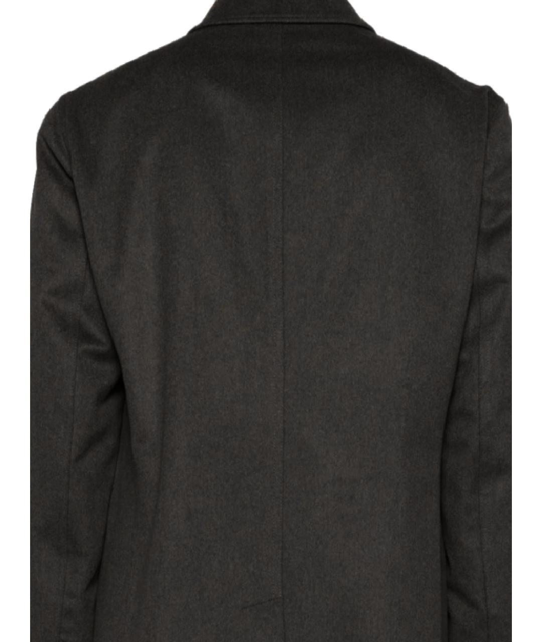 LARDINI Черное шерстяное пальто, фото 3