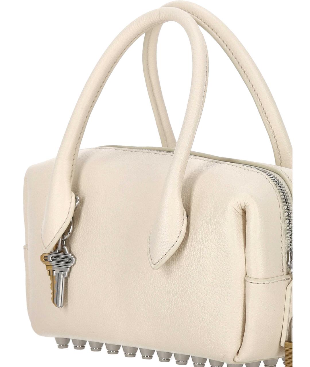 ALEXANDER WANG Белая кожаная сумка через плечо, фото 5