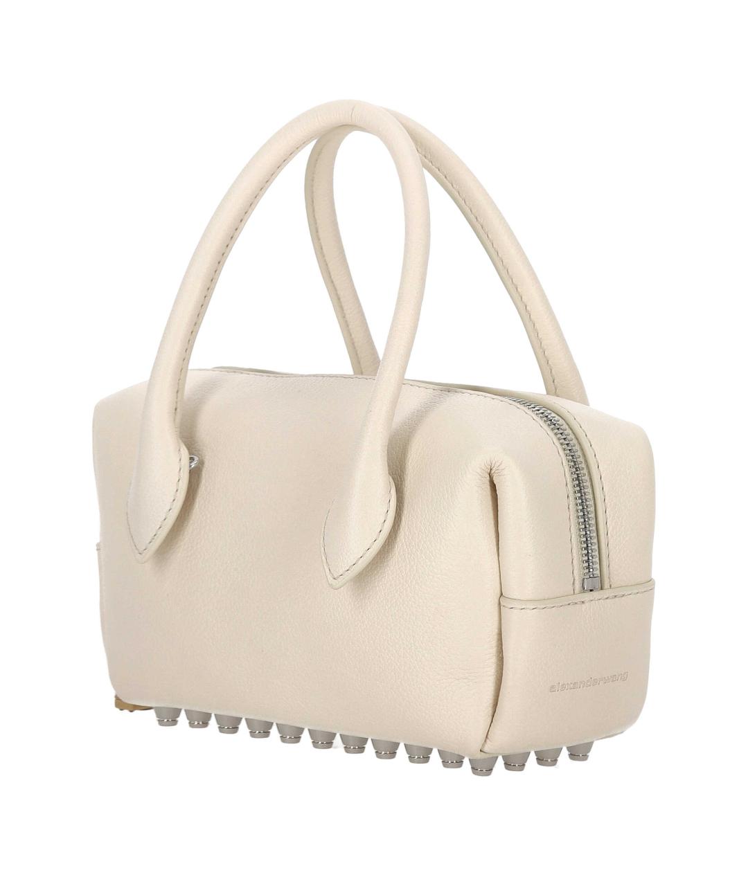 ALEXANDER WANG Белая кожаная сумка через плечо, фото 3