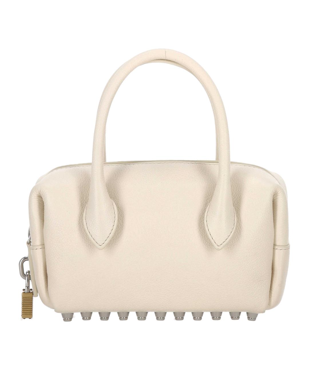 ALEXANDER WANG Белая кожаная сумка через плечо, фото 4