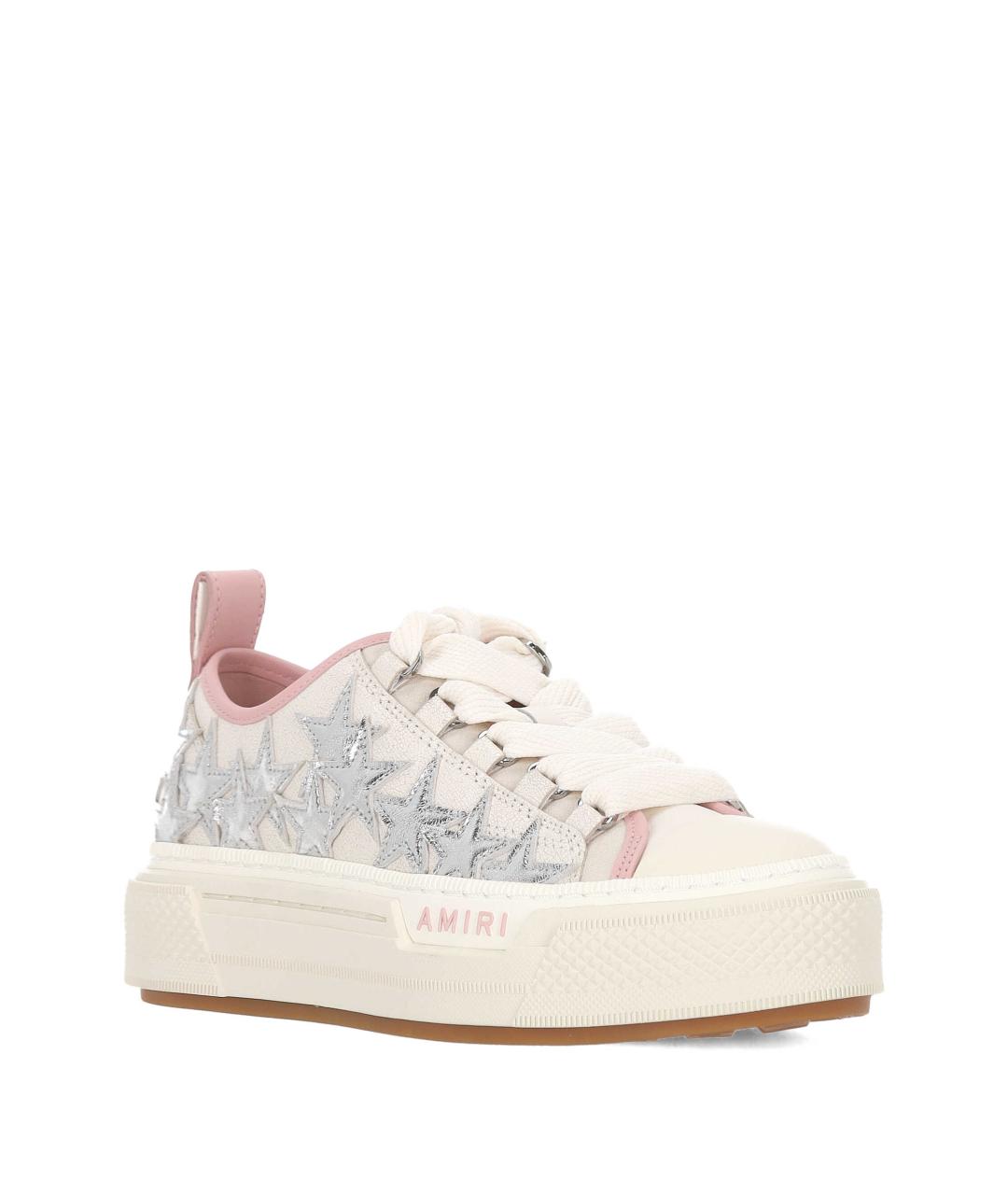 AMIRI Розовые кожаные кеды, фото 2