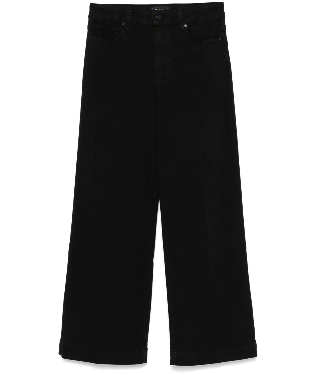 PAIGE Черные хлопковые прямые джинсы, фото 1