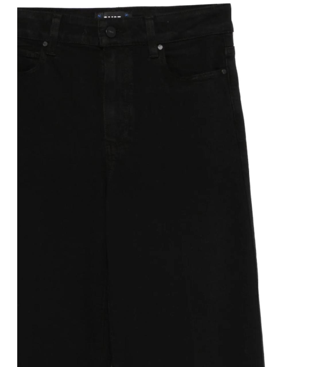 PAIGE Черные хлопковые прямые джинсы, фото 2