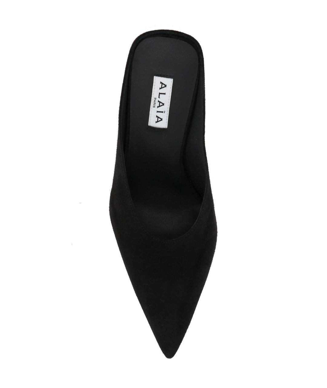ALAIA Черные замшевые мюли, фото 4
