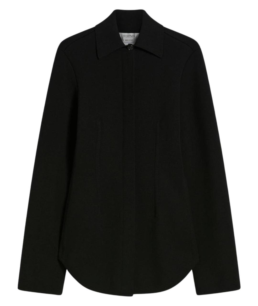 SPORTMAX Черный полиэстеровый джемпер / свитер, фото 1