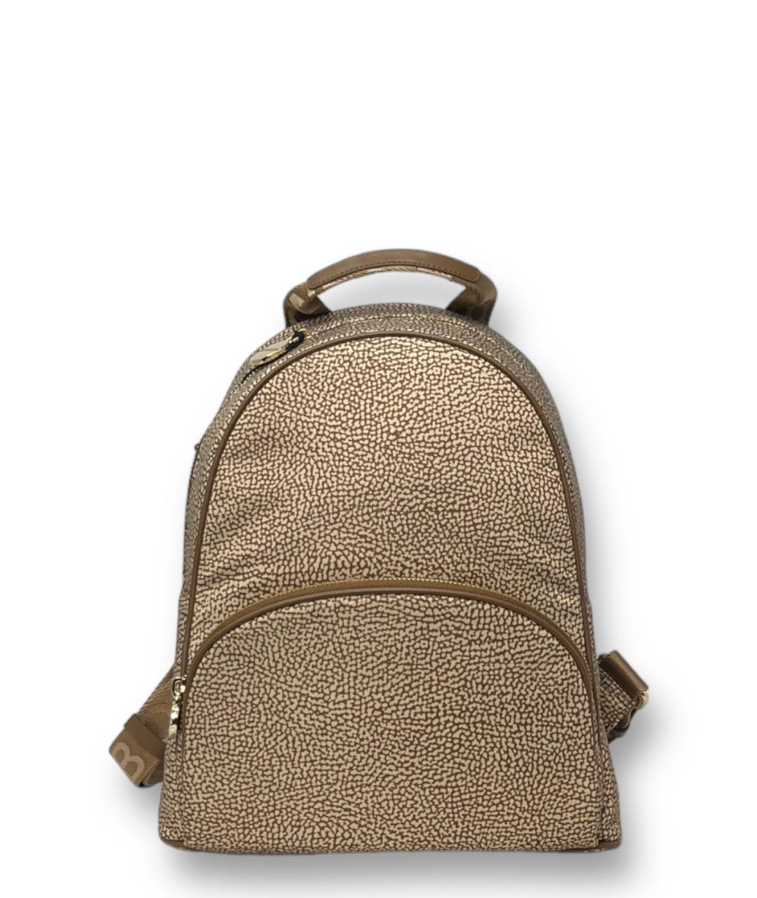 BORBONESE Бежевый рюкзак из искусственной кожи, фото 1