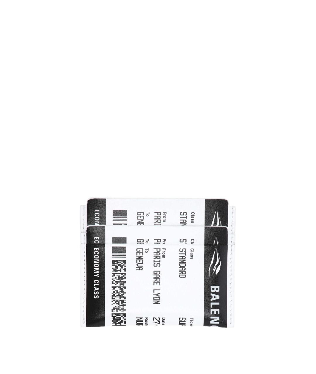 BALENCIAGA Белый кожаный кардхолдер, фото 1