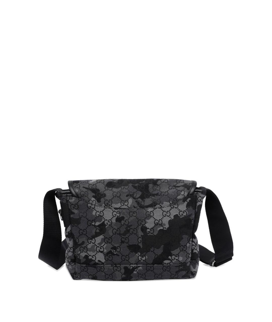 GUCCI Черная тканевая сумка на плечо, фото 3