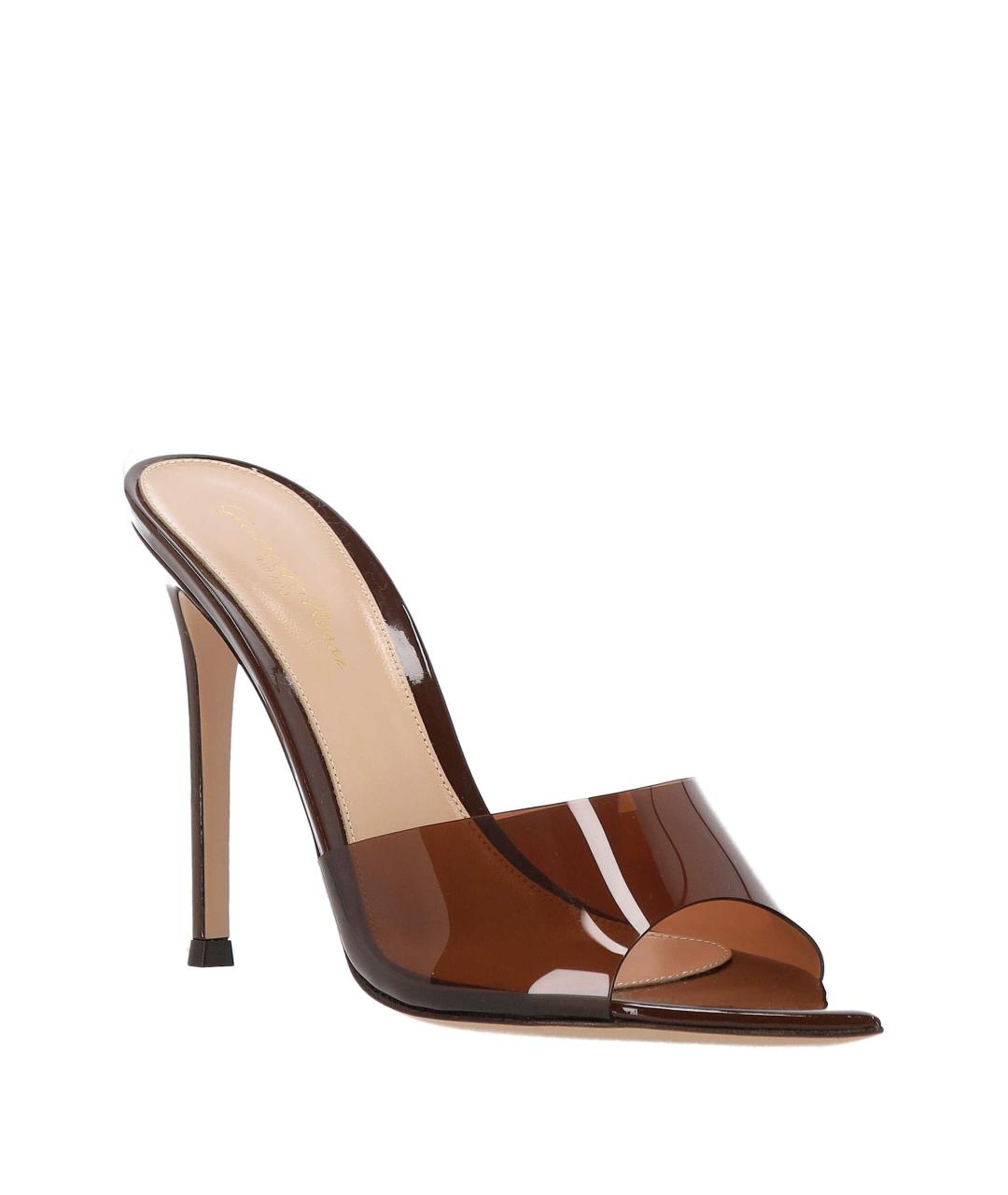 GIANVITO ROSSI Коричневые босоножки, фото 2