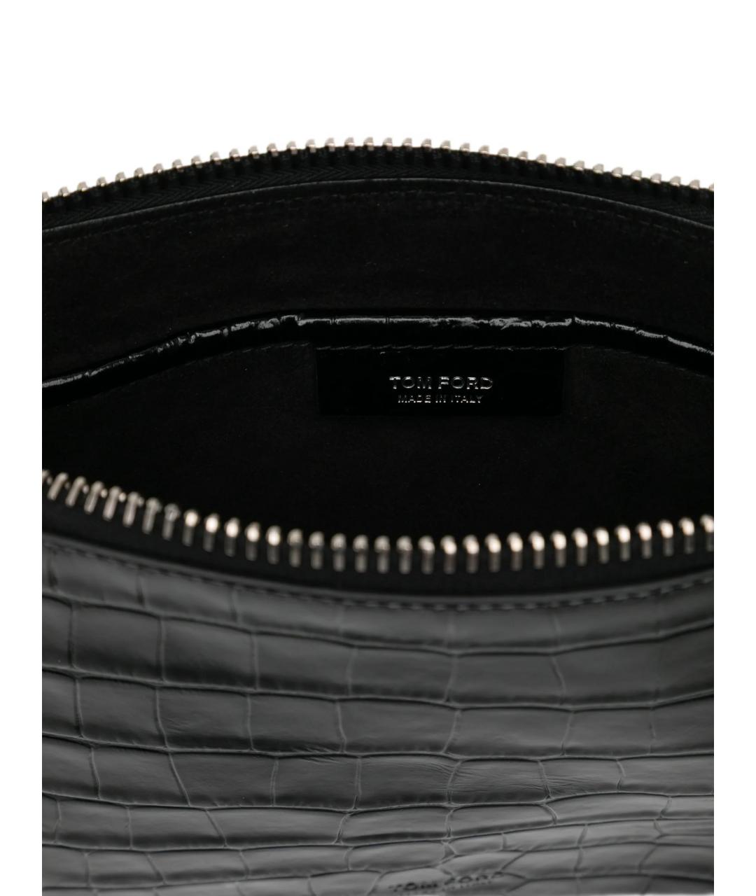 TOM FORD Черная кожаная барсетка, фото 3