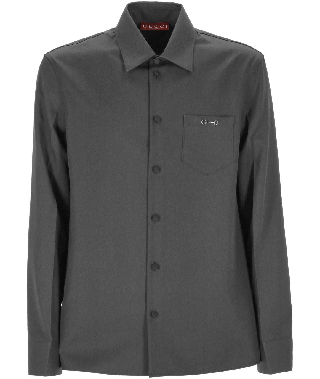 GUCCI Серая кэжуал рубашка, фото 1