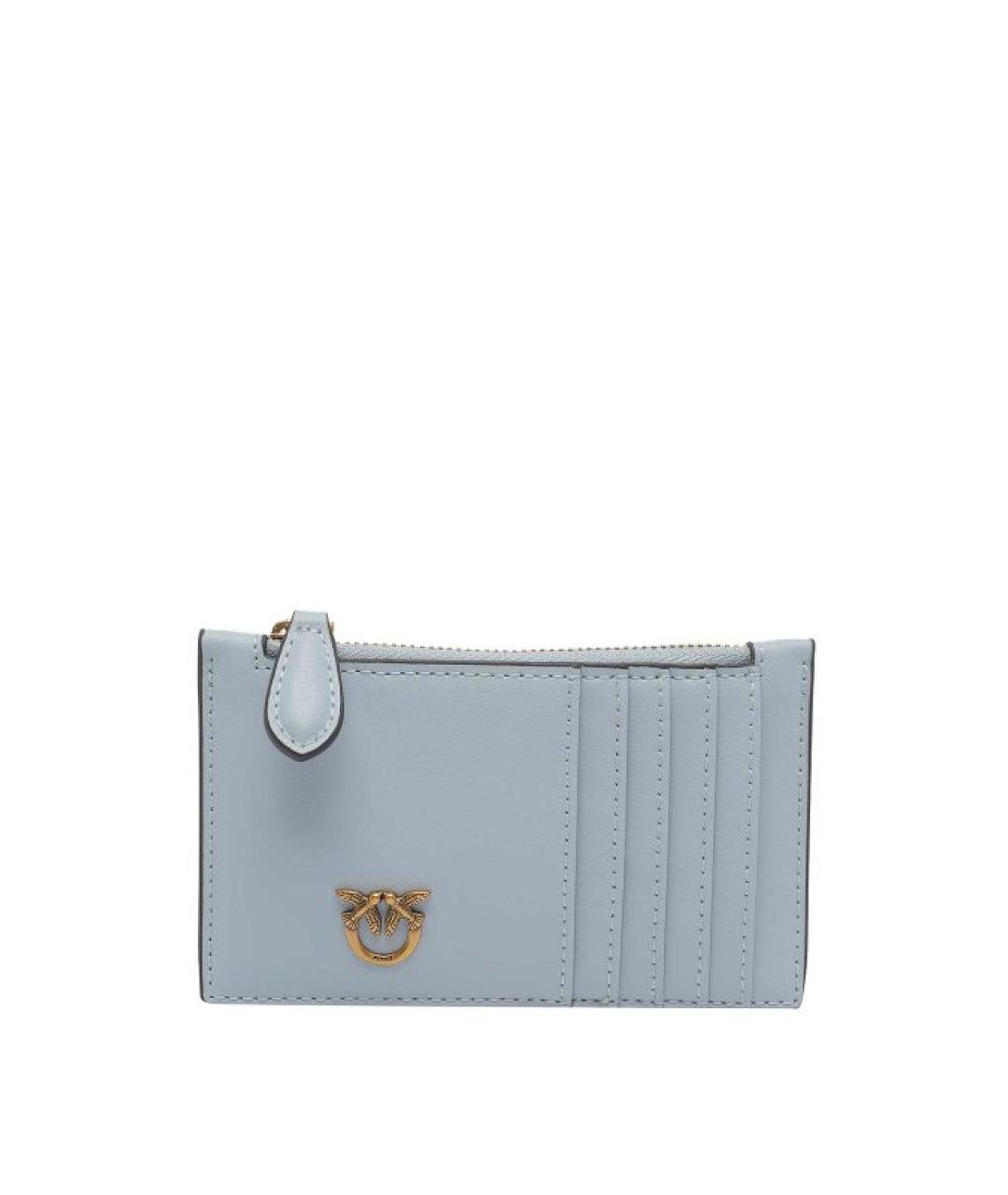 PINKO Голубой кожаный кошелек, фото 1