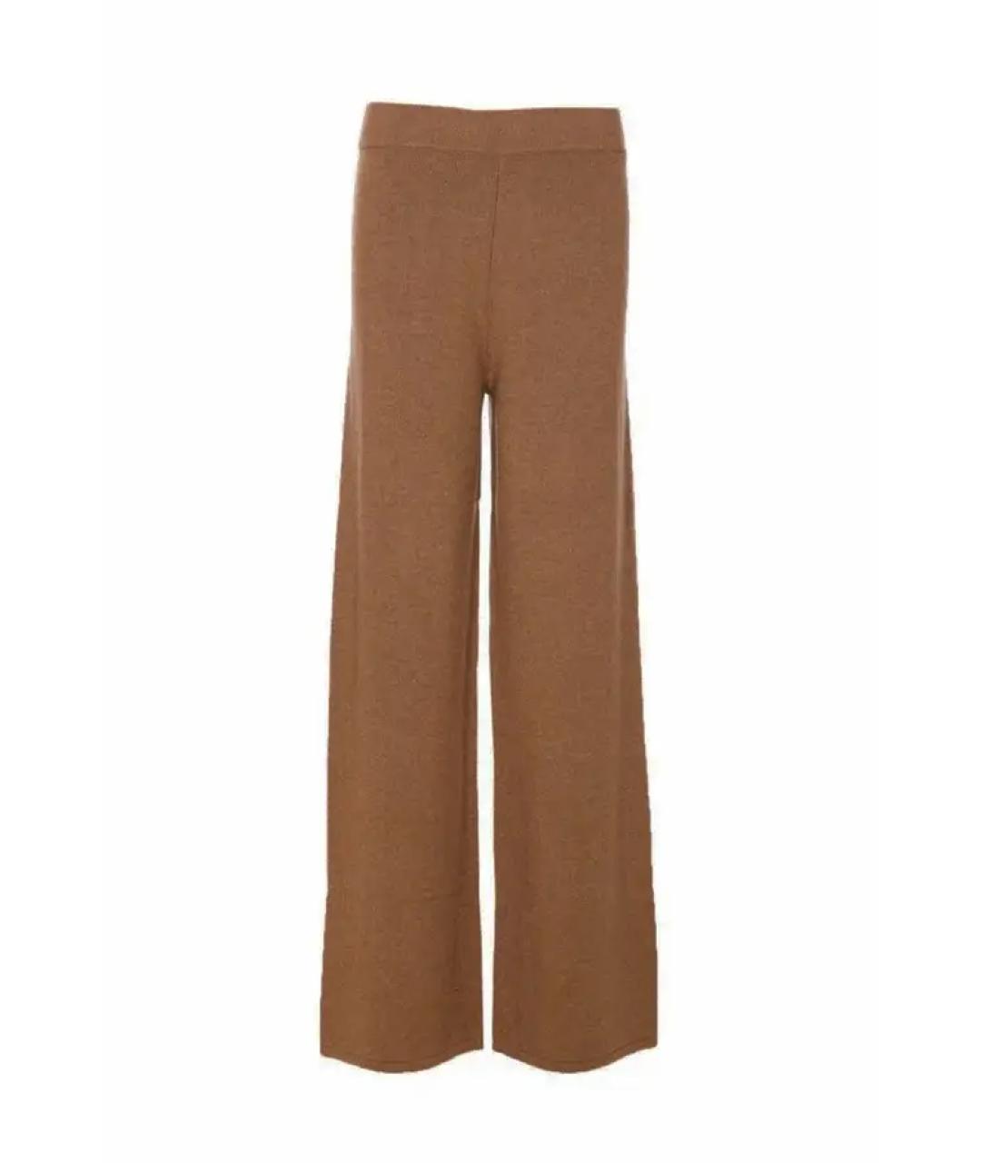 MAX MARA Бежевые кашемировые прямые брюки, фото 2