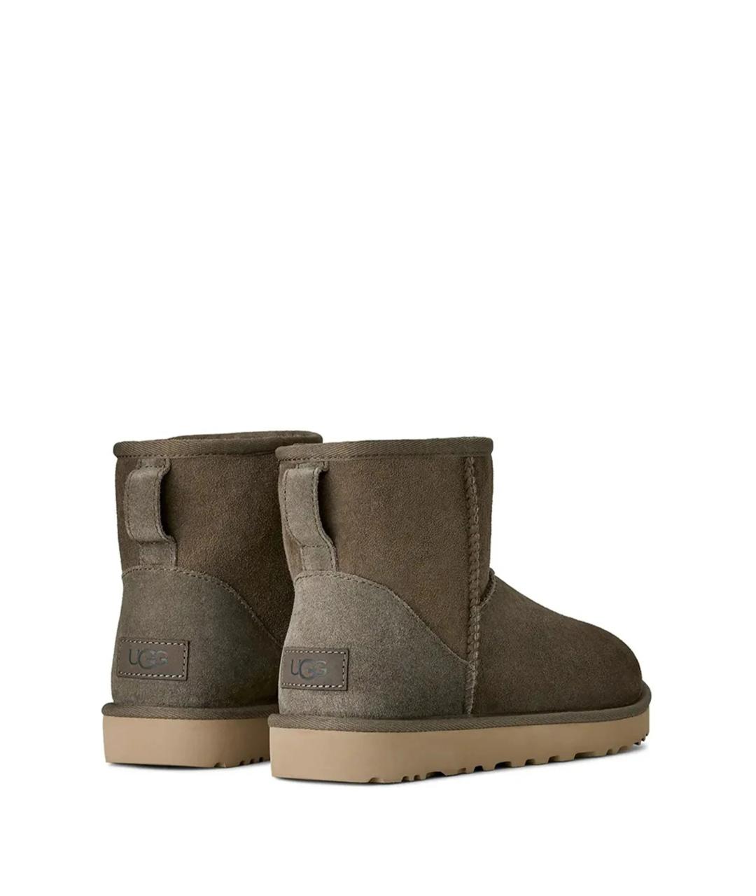UGG AUSTRALIA Хаки нубуковые ботинки, фото 3