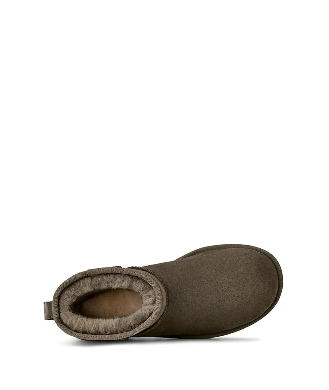 UGG AUSTRALIA Хаки нубуковые ботинки, фото 5