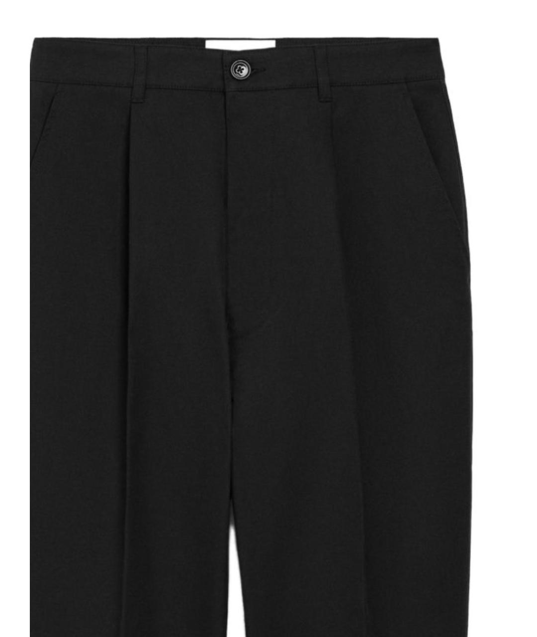 Ami Paris Черные хлопковые повседневные брюки, фото 2