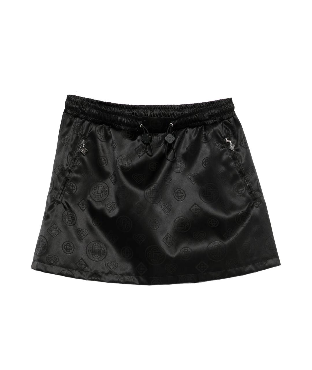 CASABLANCA Черная полиамидовая юбка мини, фото 1