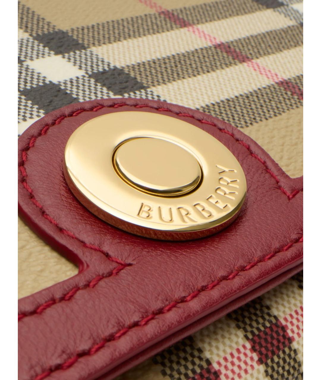 BURBERRY Бежевая сумка через плечо, фото 4