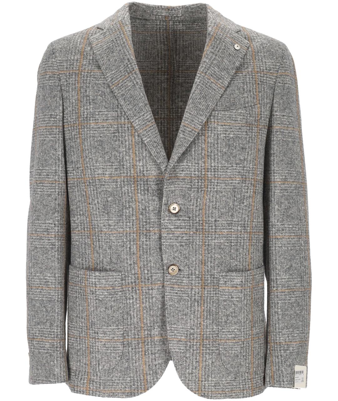 L.B.M. 1911 Серый хлопковый пиджак, фото 1