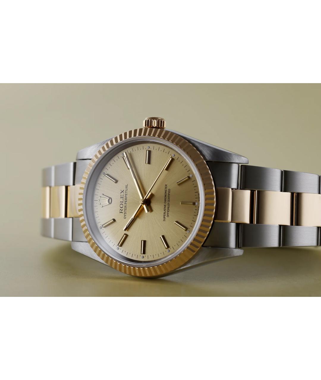 ROLEX Золотые металлические часы, фото 2