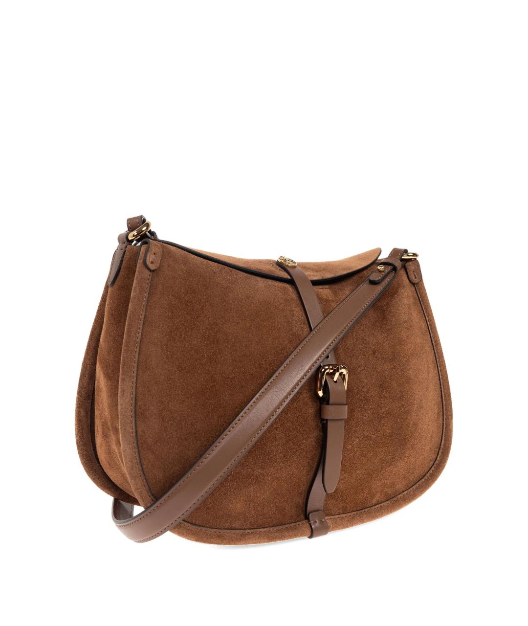 ETRO Коричневая замшевая сумка через плечо, фото 2