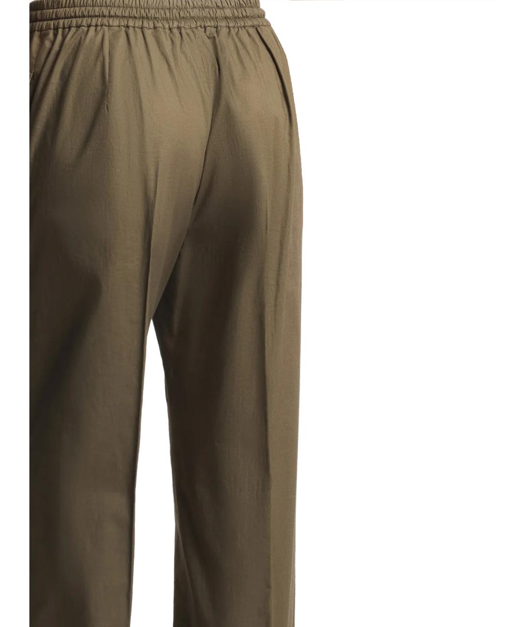 FAY Хаки хлопковые прямые брюки, фото 3