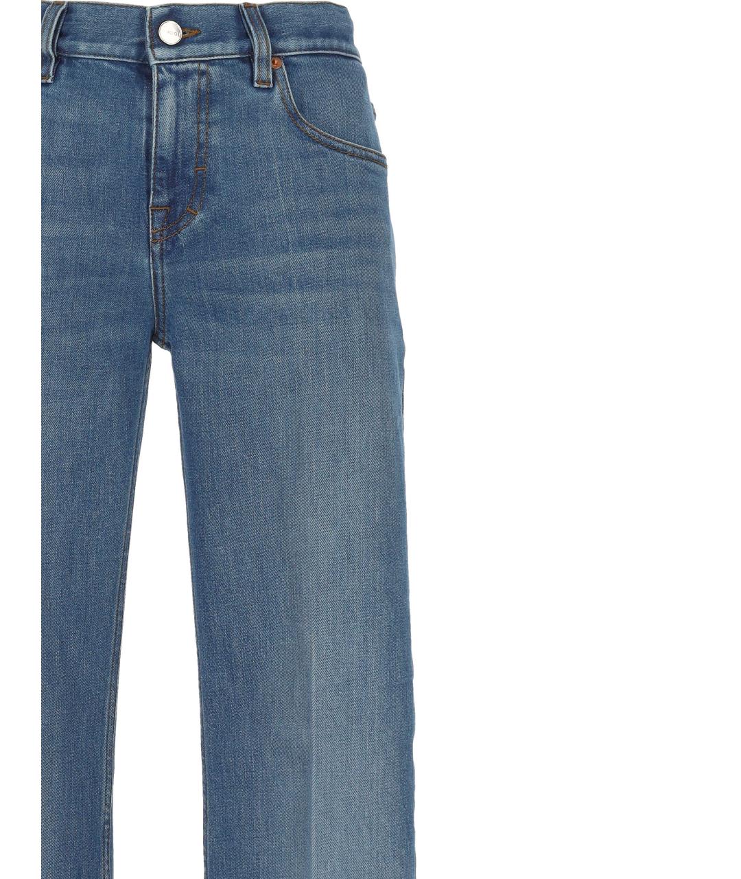 GUCCI Синие хлопковые джинсы клеш, фото 2