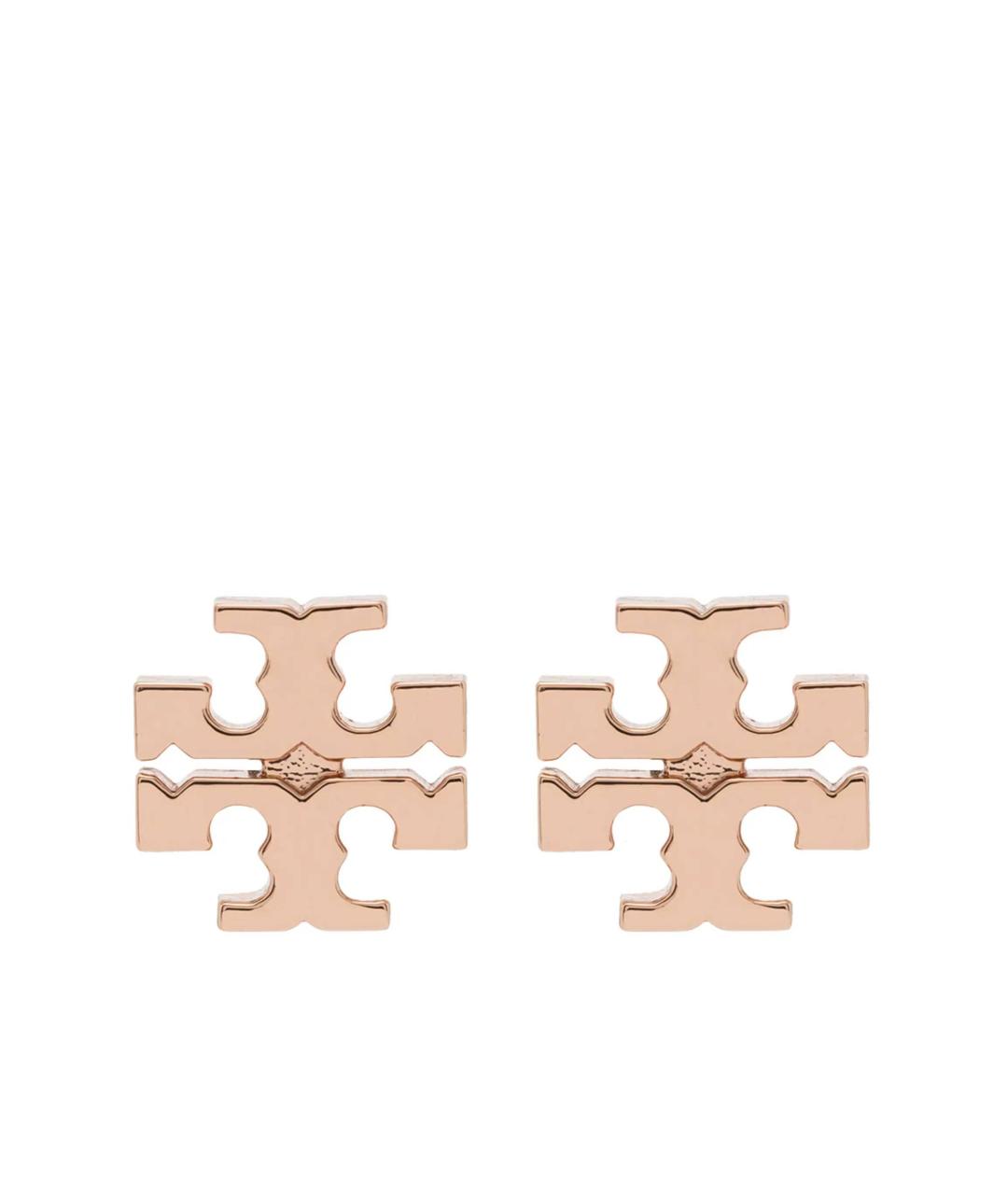TORY BURCH Розовые латунные серьги, фото 1