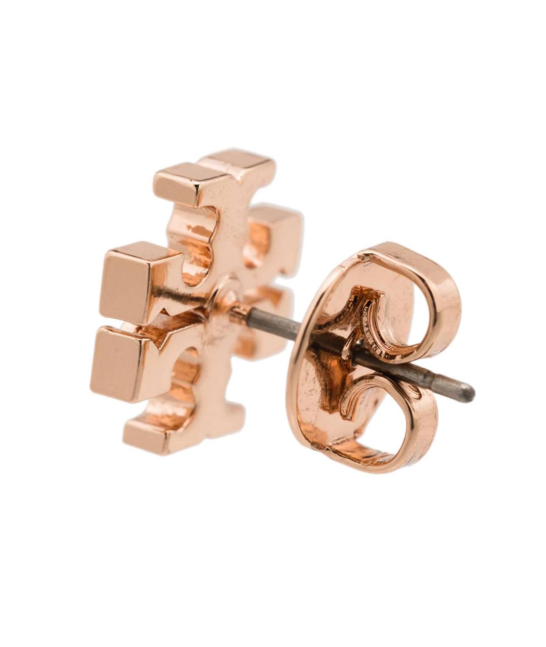 TORY BURCH Розовые латунные серьги, фото 3