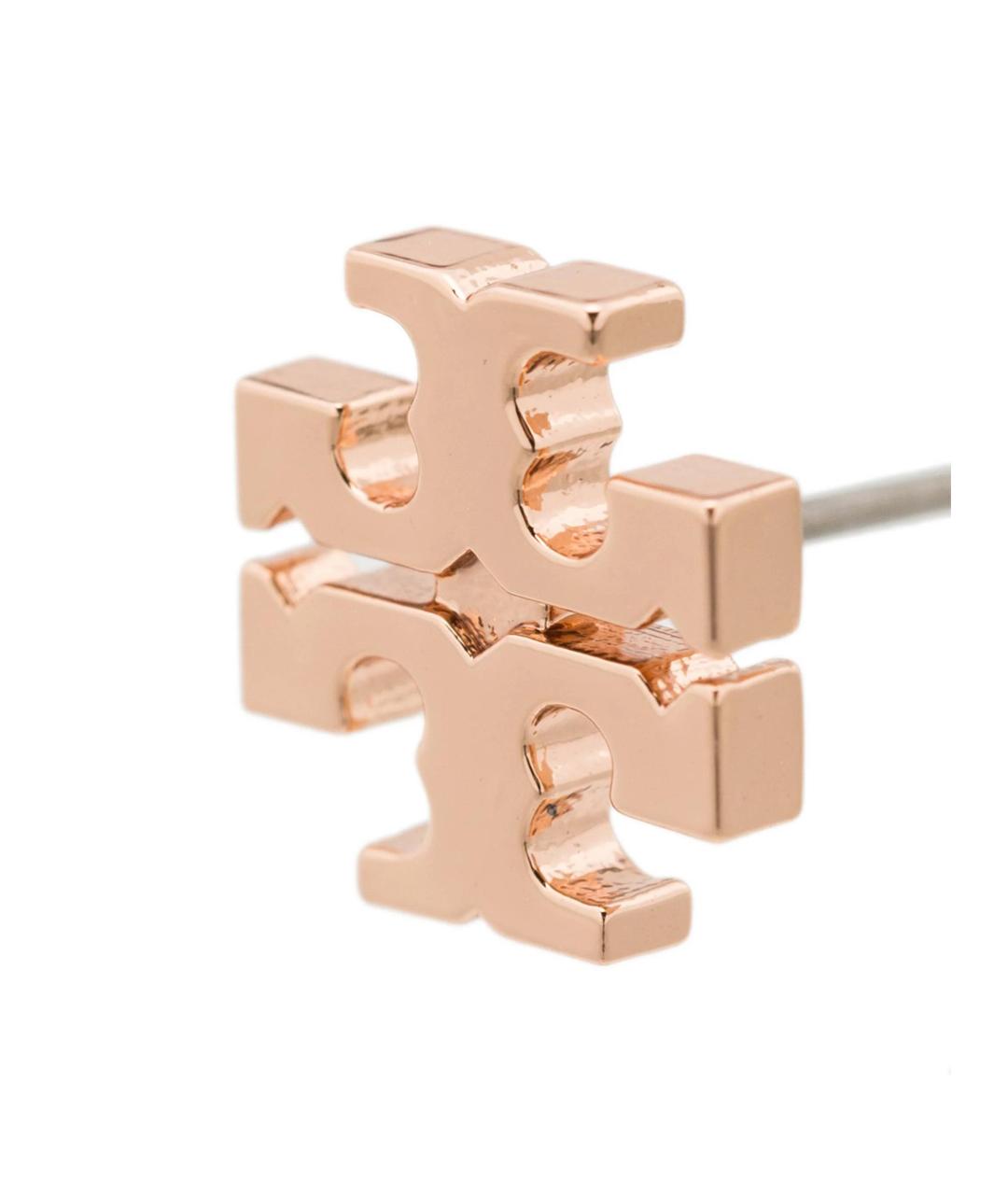 TORY BURCH Розовые латунные серьги, фото 2