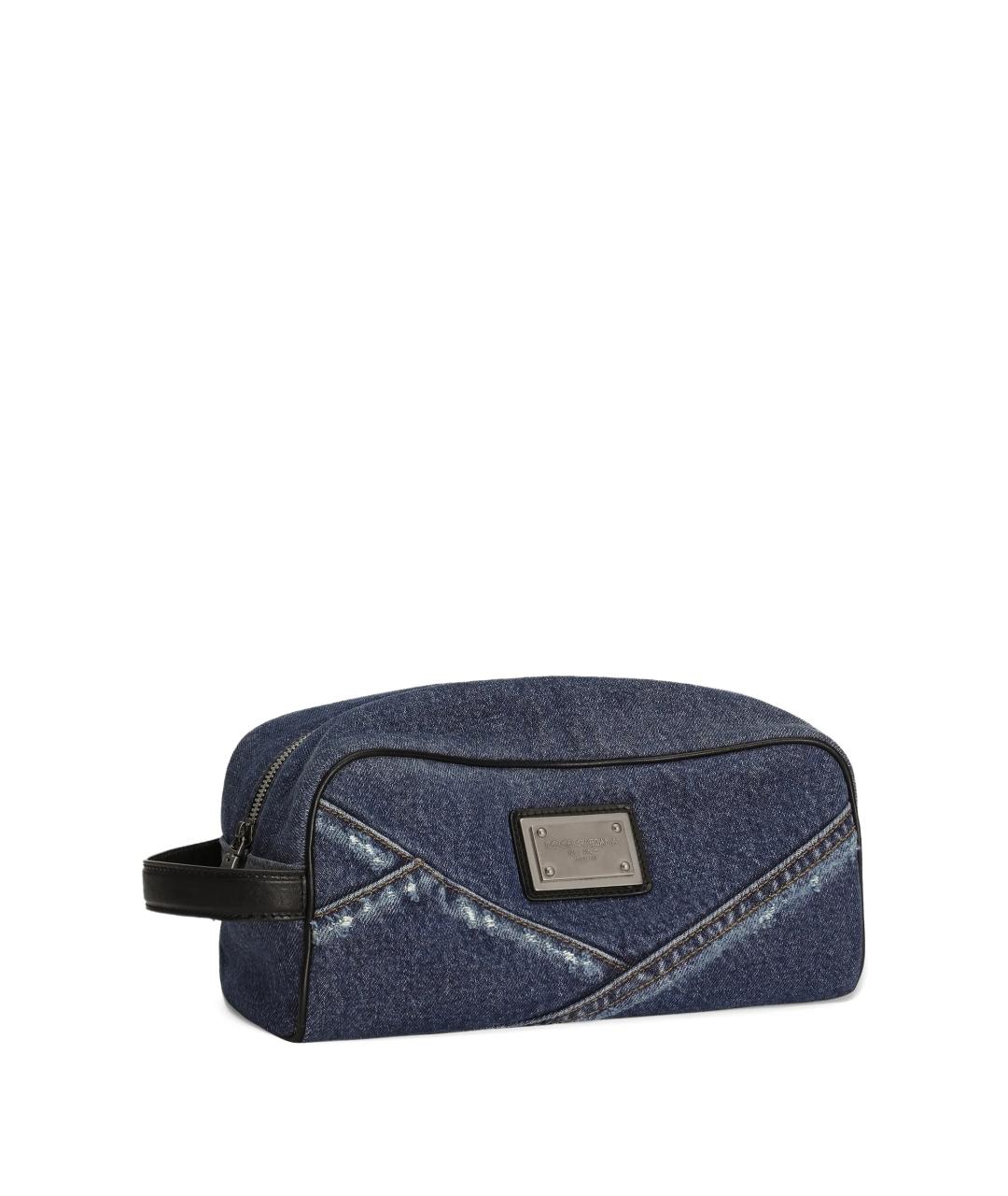 DOLCE&GABBANA Синяя деним барсетка, фото 2