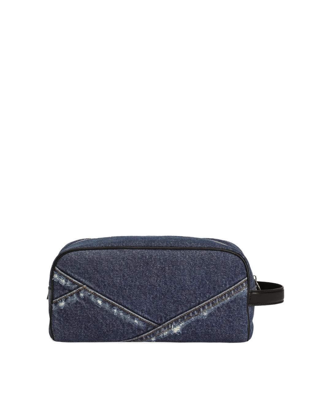 DOLCE&GABBANA Синяя деним барсетка, фото 3
