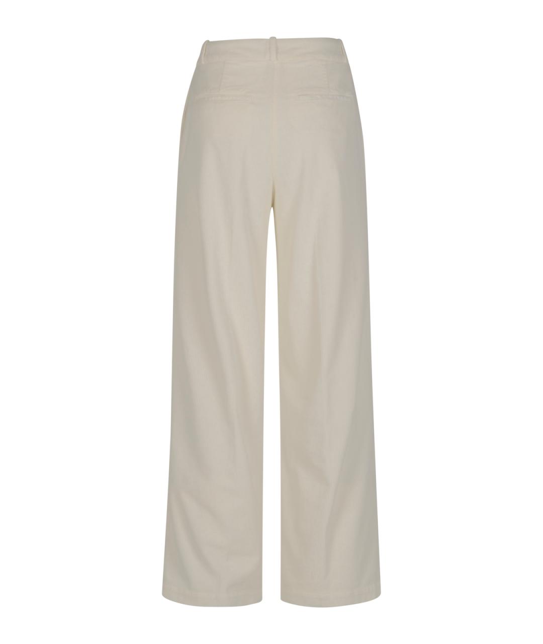 PESERICO Бежевые хлопковые прямые брюки, фото 2