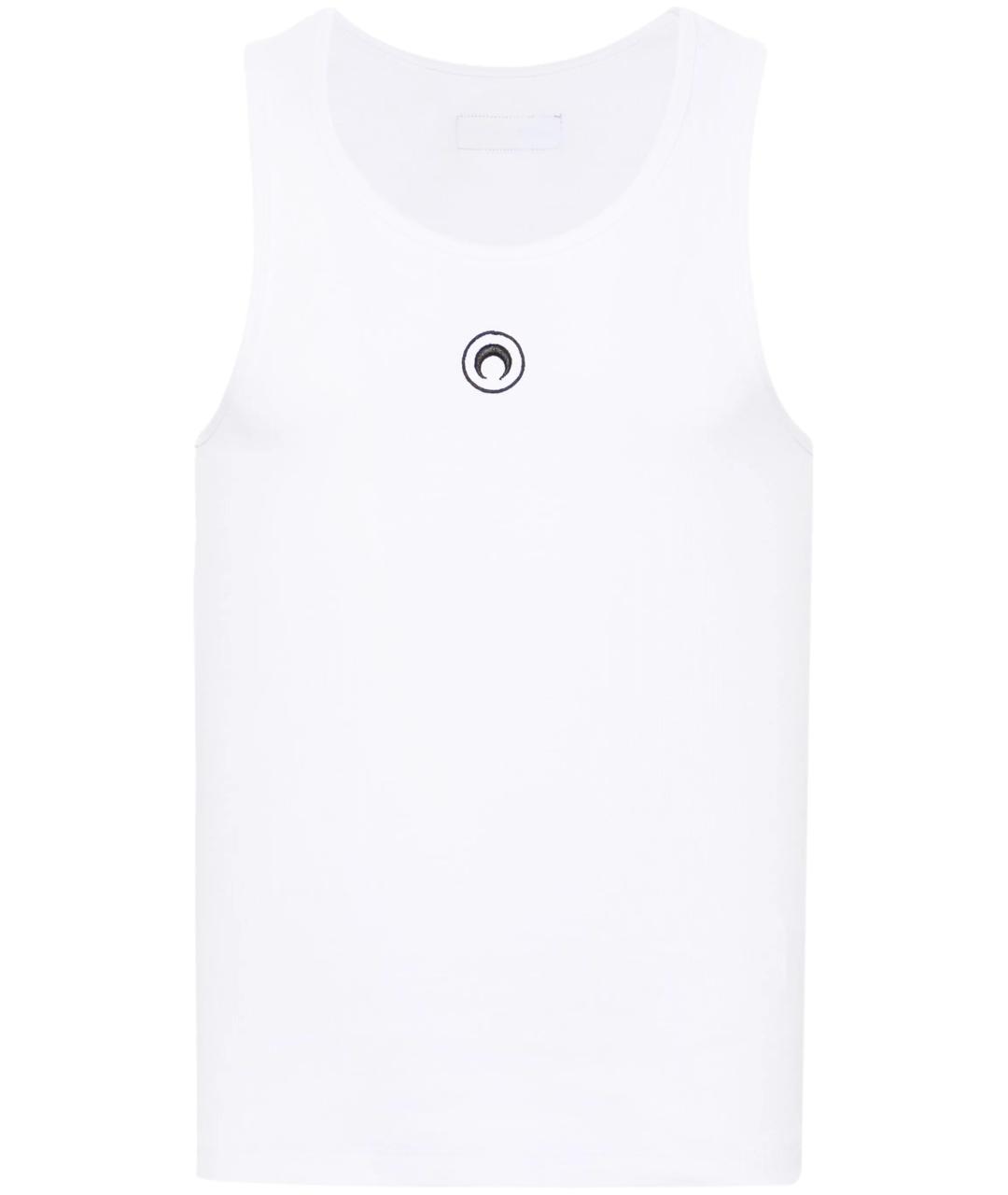 MARINE SERRE Белая хлопковая майка, фото 1