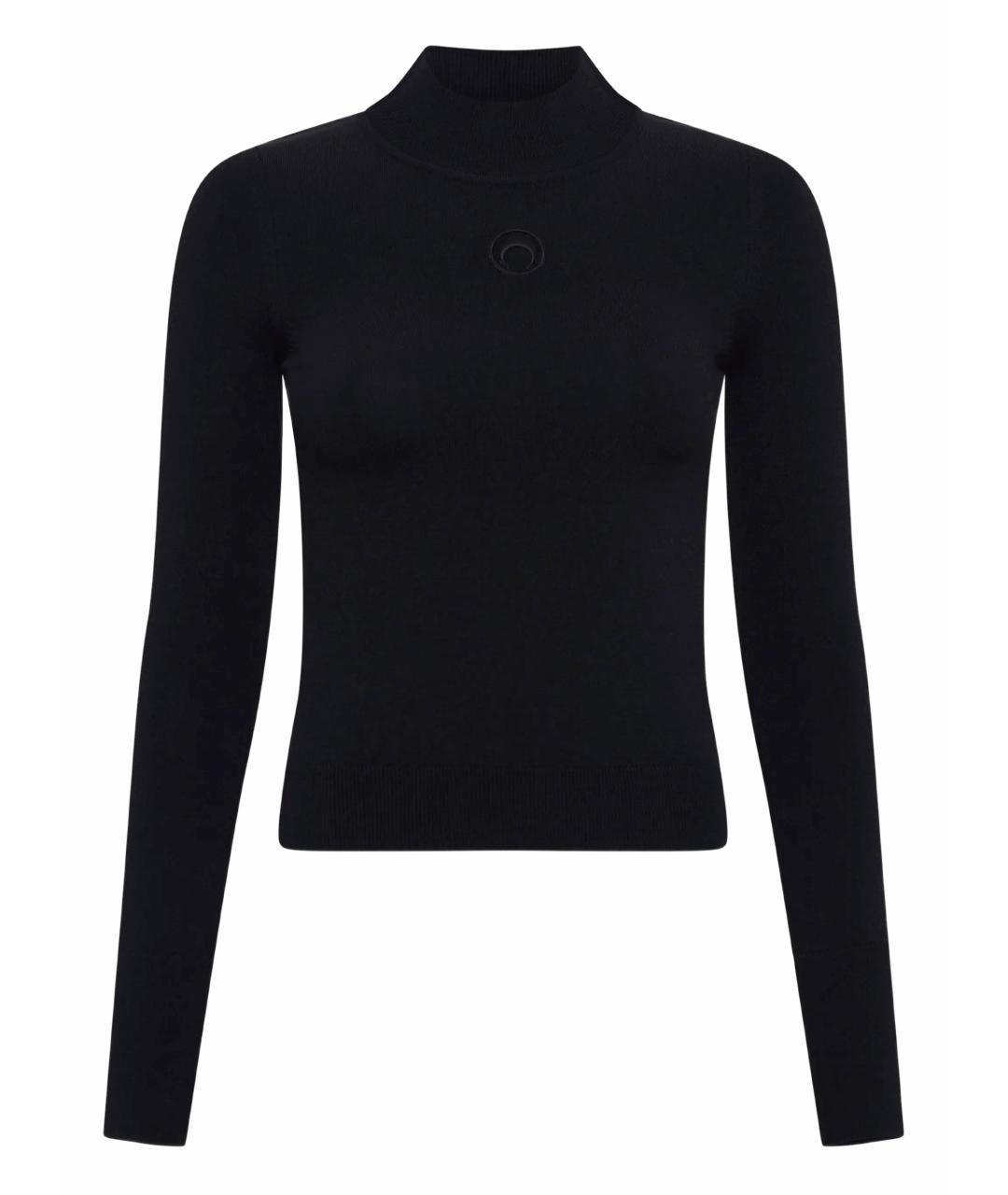 MARINE SERRE Черный вискозный джемпер / свитер, фото 3