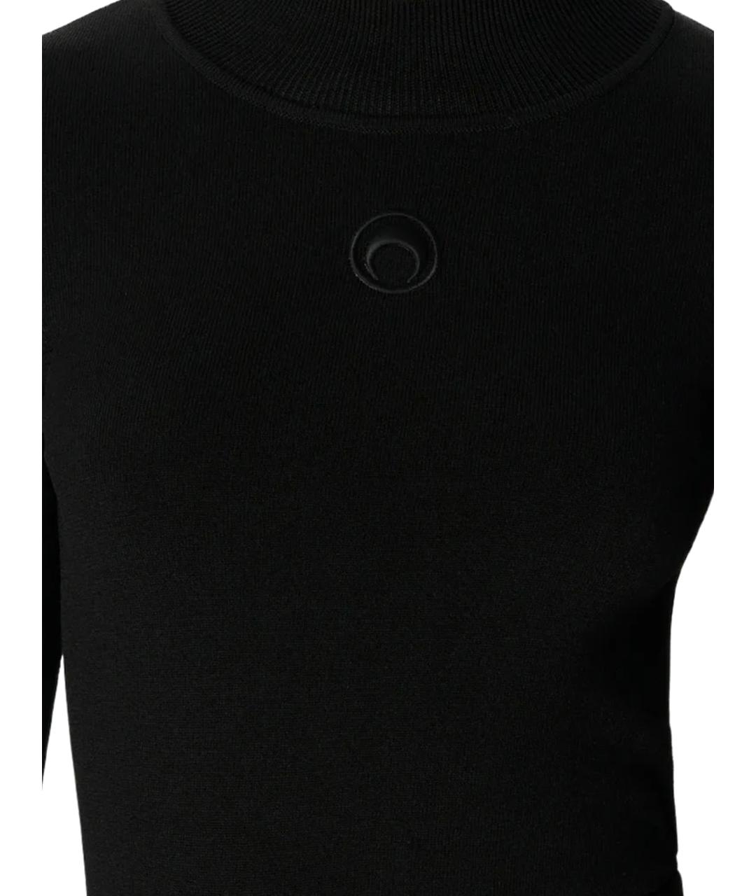 MARINE SERRE Черный вискозный джемпер / свитер, фото 2