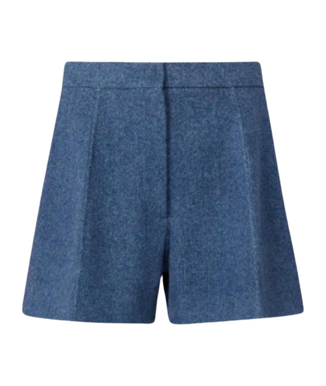 SPORTMAX Синие шерстяные шорты, фото 1