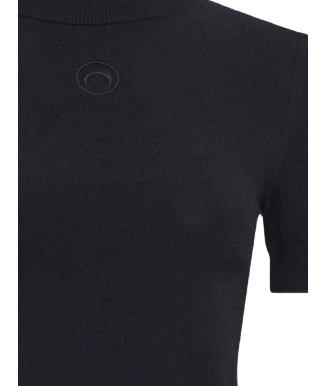 MARINE SERRE Черный вискозный джемпер / свитер, фото 2